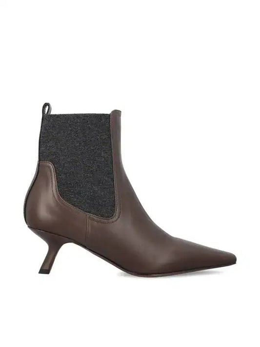 Brown Leather Chelsea Boots