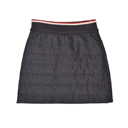 Gray Wool Skirt