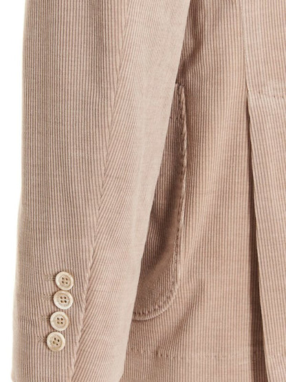Beige Cotton Blazer
