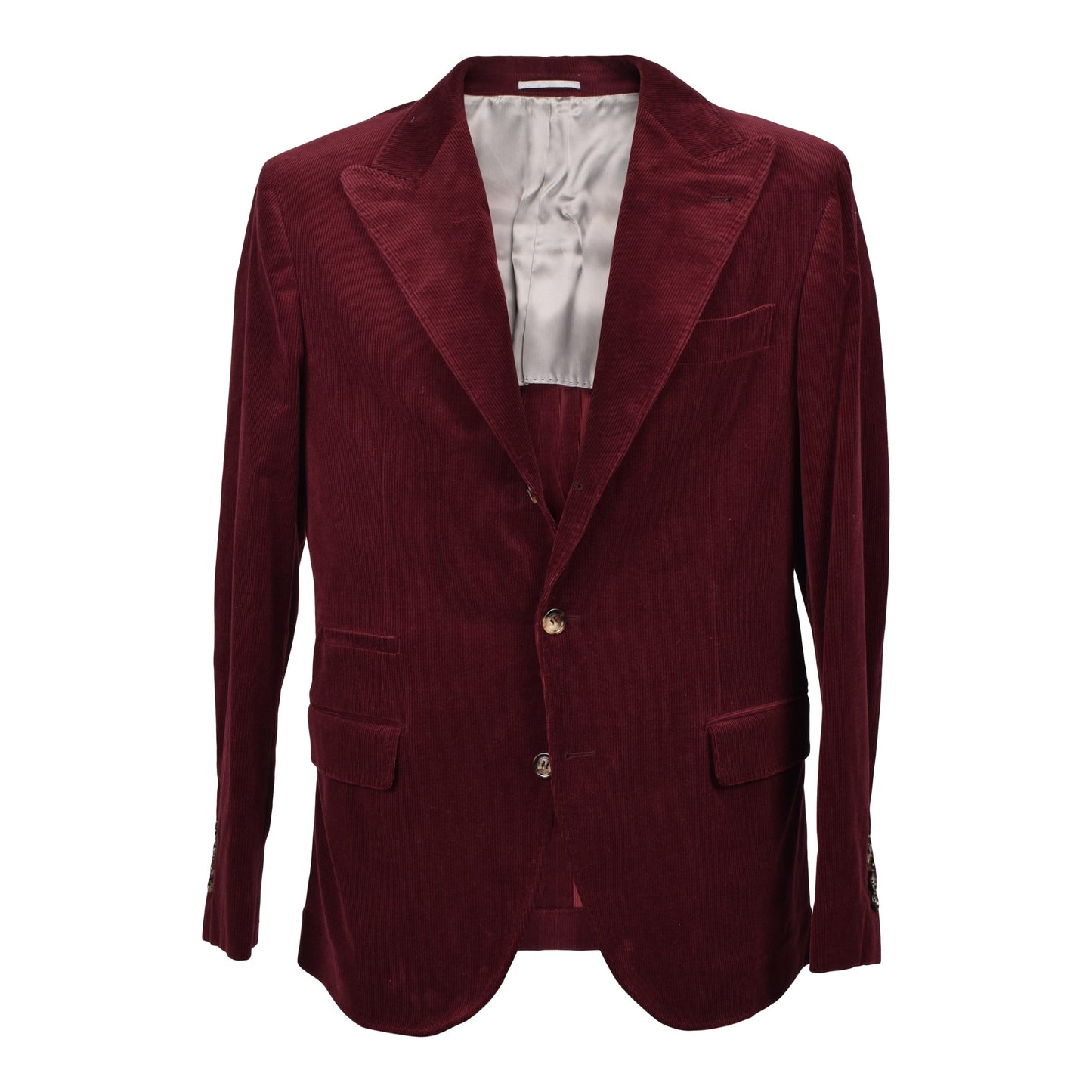 Burgundy Cotton Blazer