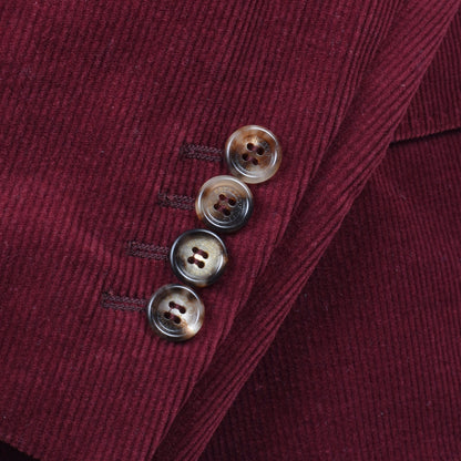Burgundy Cotton Blazer