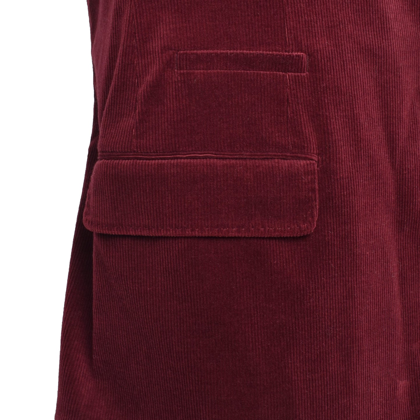 Burgundy Cotton Blazer