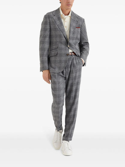 Gray Silk Blazer