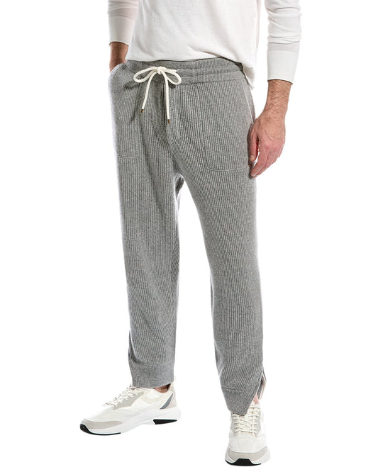 Gray Cashmere Joggers (Workout Pants)