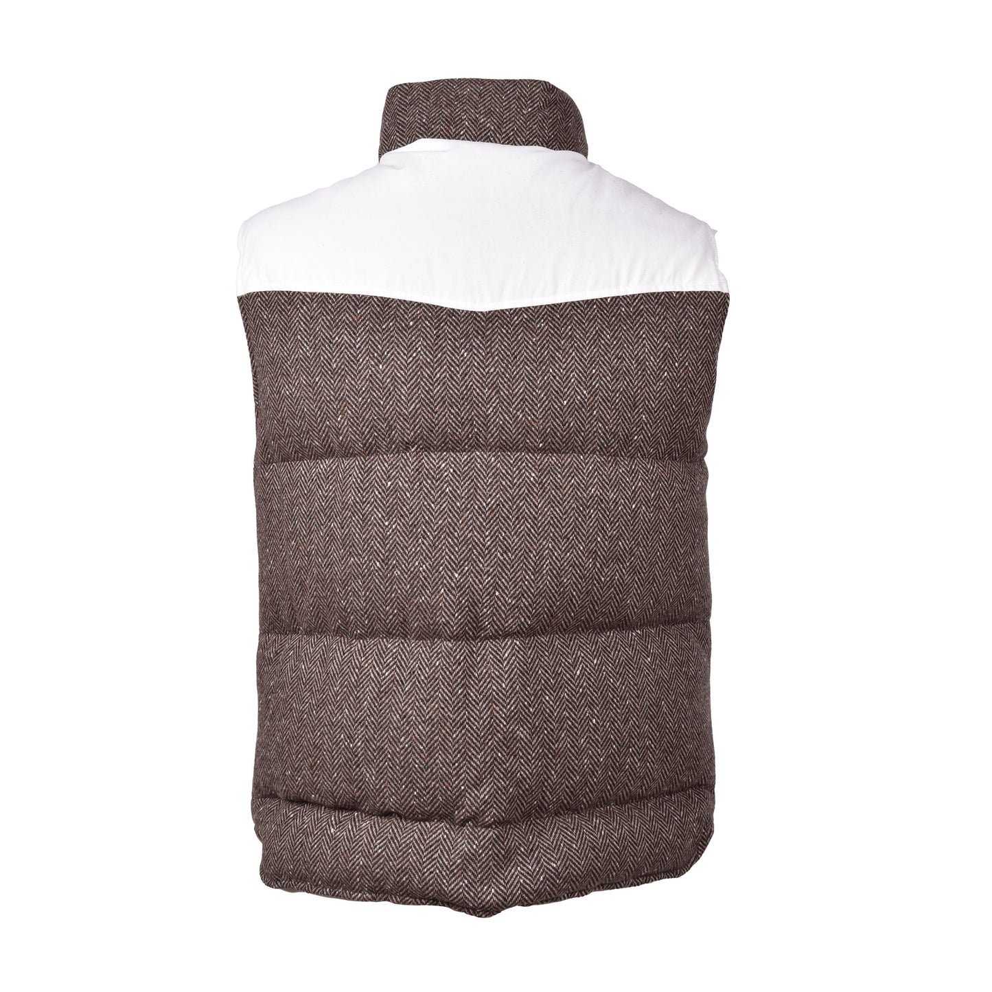 Brown Wool Sleveless Jacket