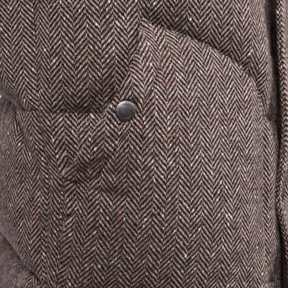 Brown Wool Sleveless Jacket