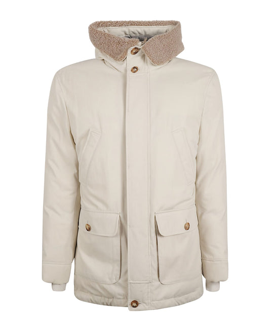 Multicolor Cotton Full-Length Jacket