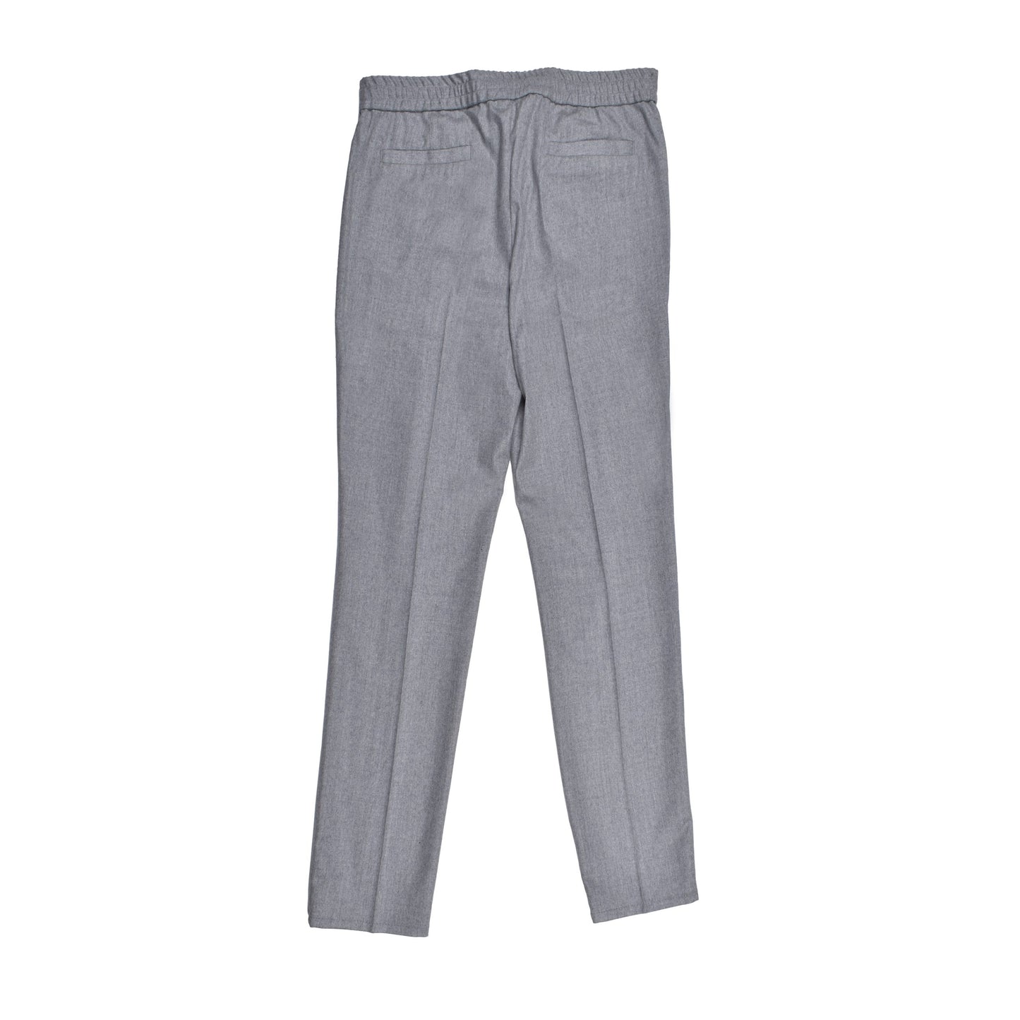 Gray Wool Casual Pants