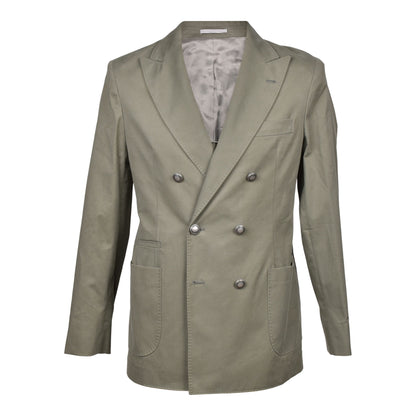 Green Cotton Blazer