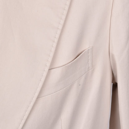 Beige Cotton Blazer