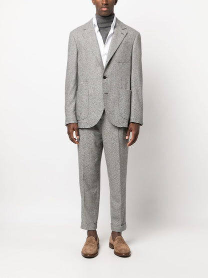 Gray Wool Two-Piece Suit