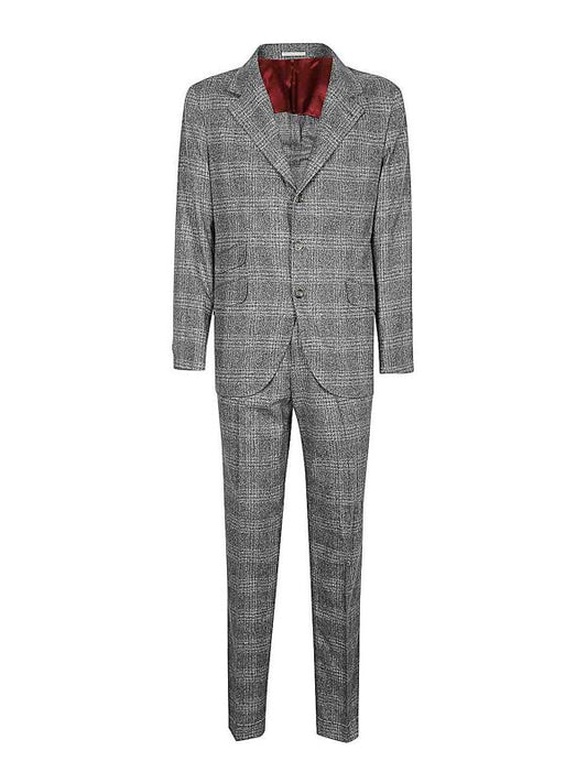 Gray Silk Two-Piece Suit