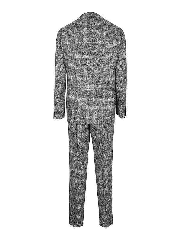 Gray Silk Two-Piece Suit