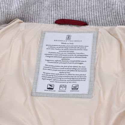 White Polyamide Full-Length Jacket