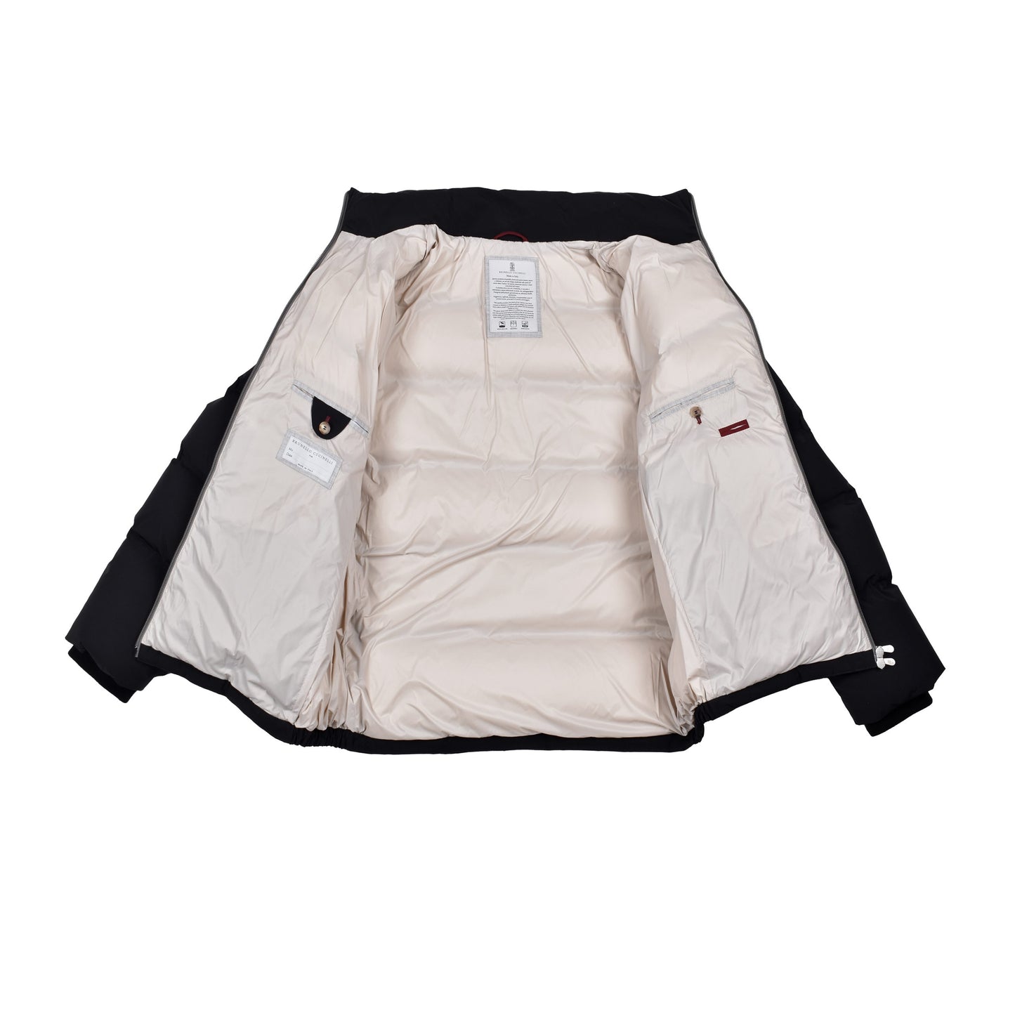 Black Polyamide Full-Length Jacket