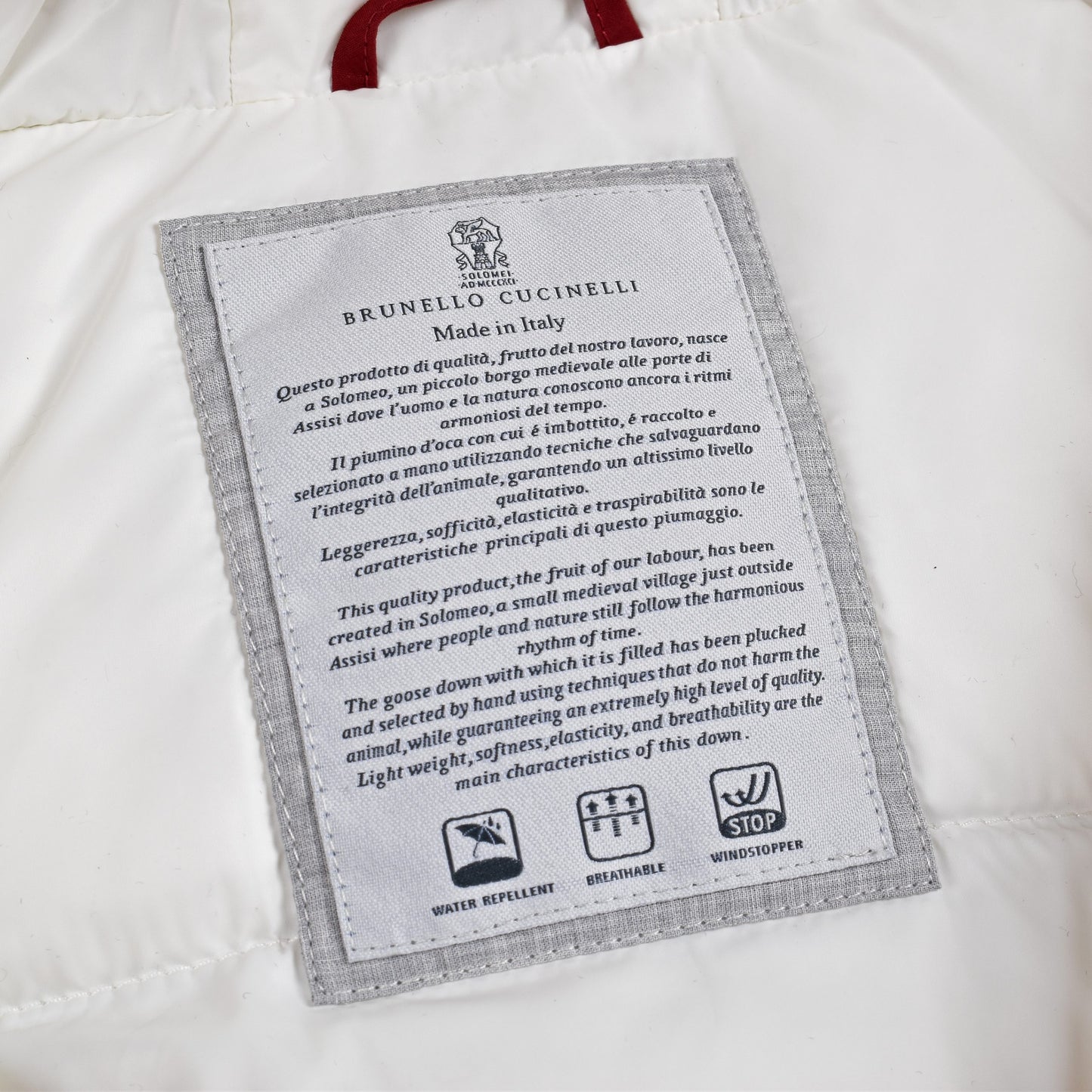 Beige Cotton Full-Length Jacket