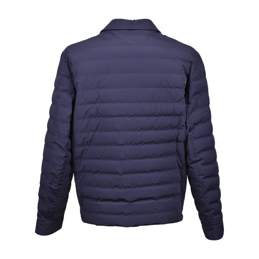 Blue Polyamide Full-Length Jacket