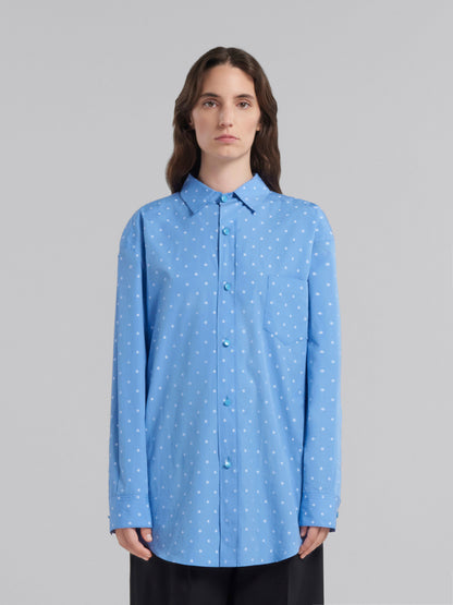 Blue Fibres Pattern Shirt