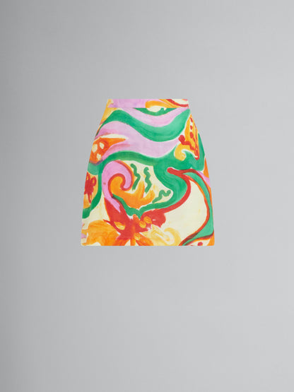 Yellow Fibres Mini Skirt