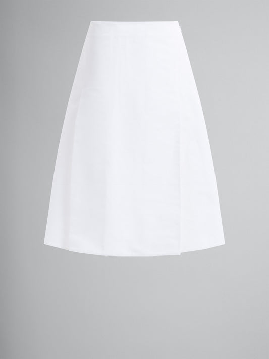 White Fibres Long Skirt