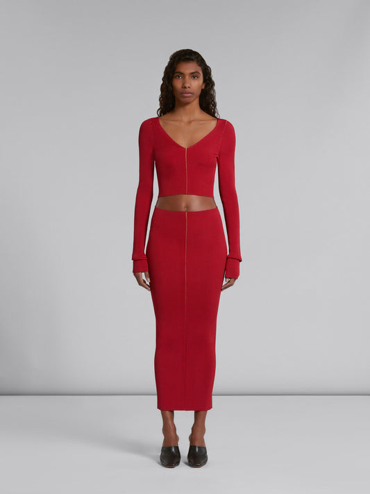 Orange Fibres Long Skirt