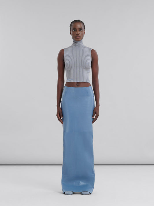 Gray Fibres Long Skirt