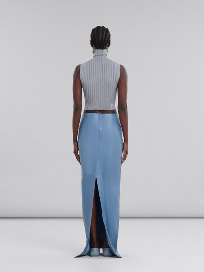 Gray Fibres Long Skirt