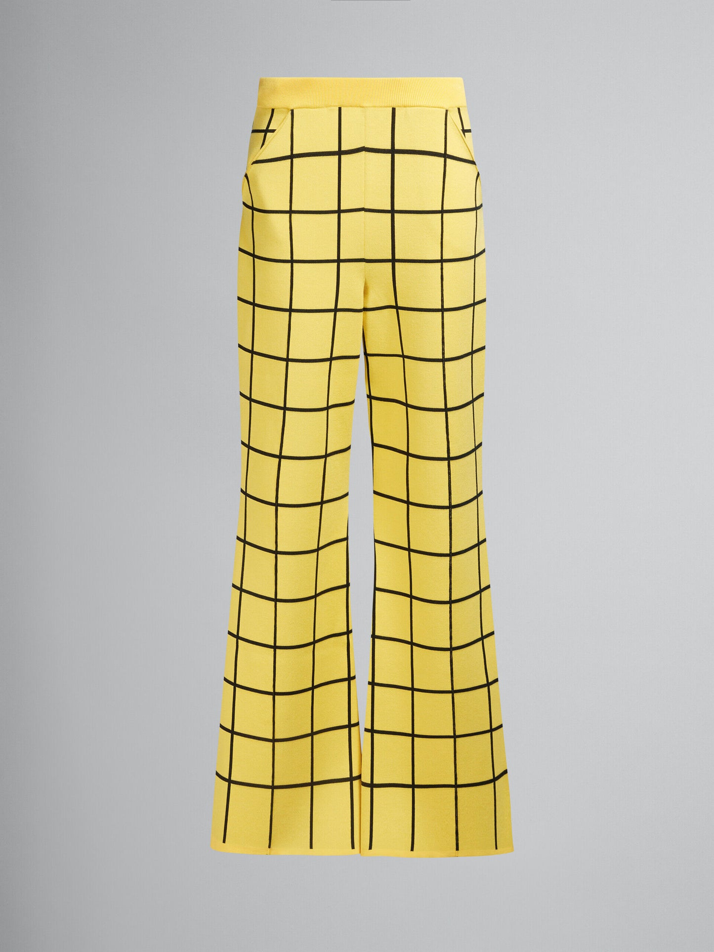 Yellow Fibres Flared Pants