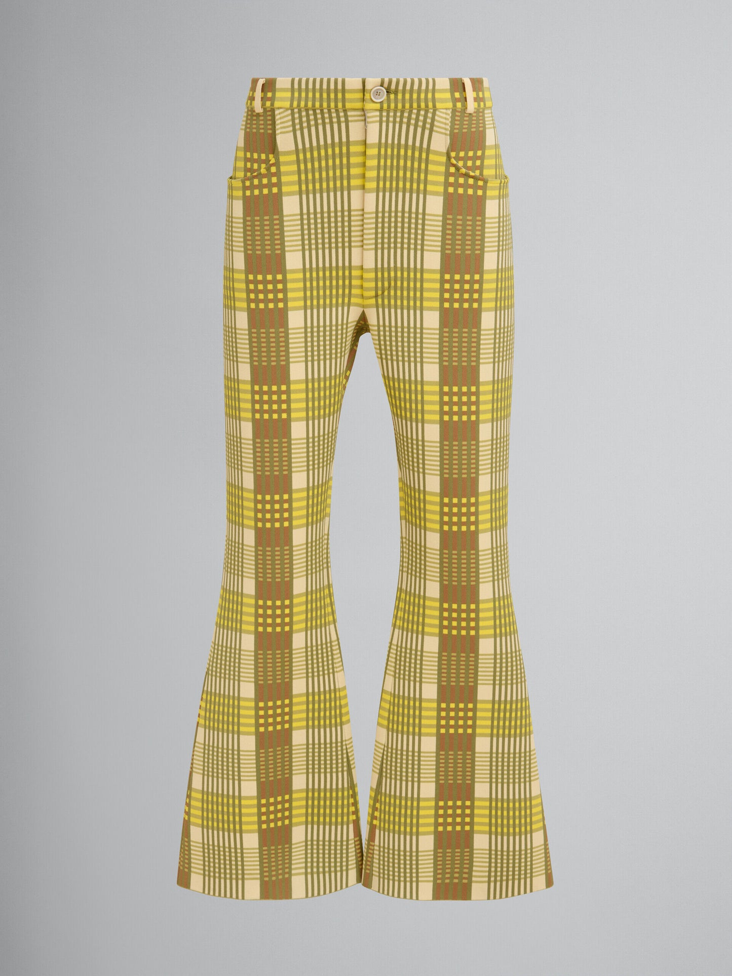 Yellow Fibres Flared Pants