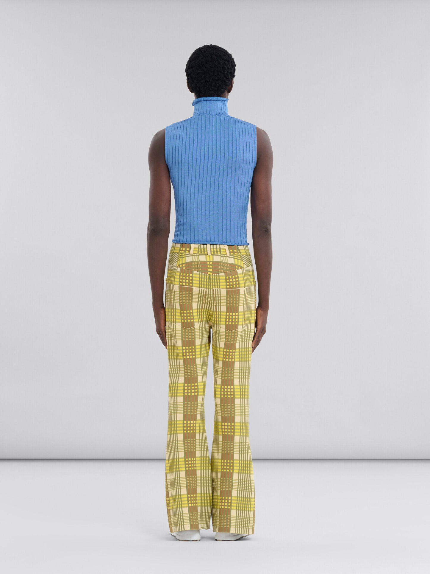 Yellow Fibres Flared Pants