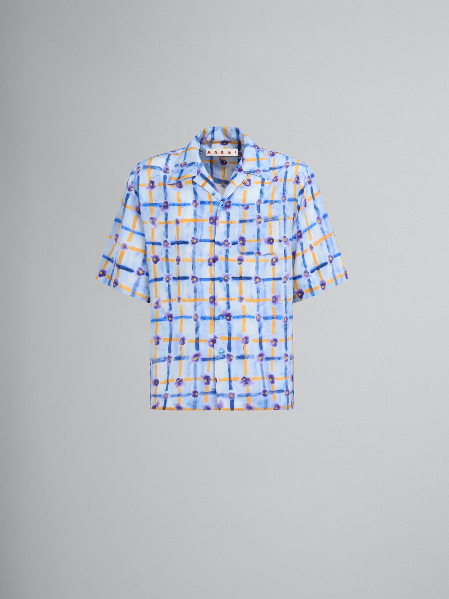 Blue Fibres Pattern Shirt