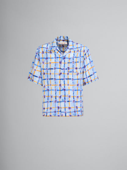 Blue Fibres Pattern Shirt