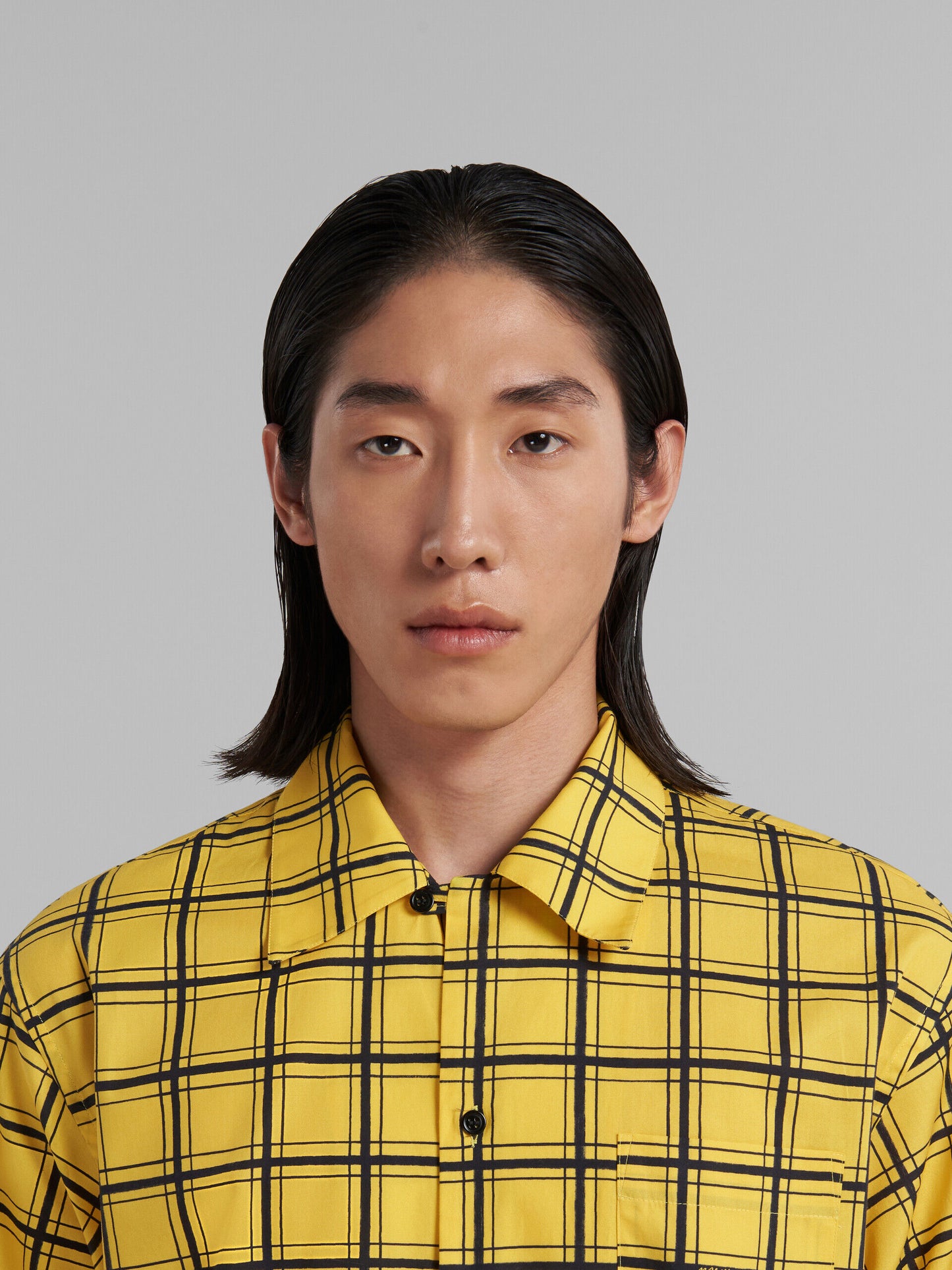 Yellow Fibres Pattern Shirt