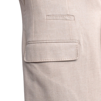 Beige Wool Blazer