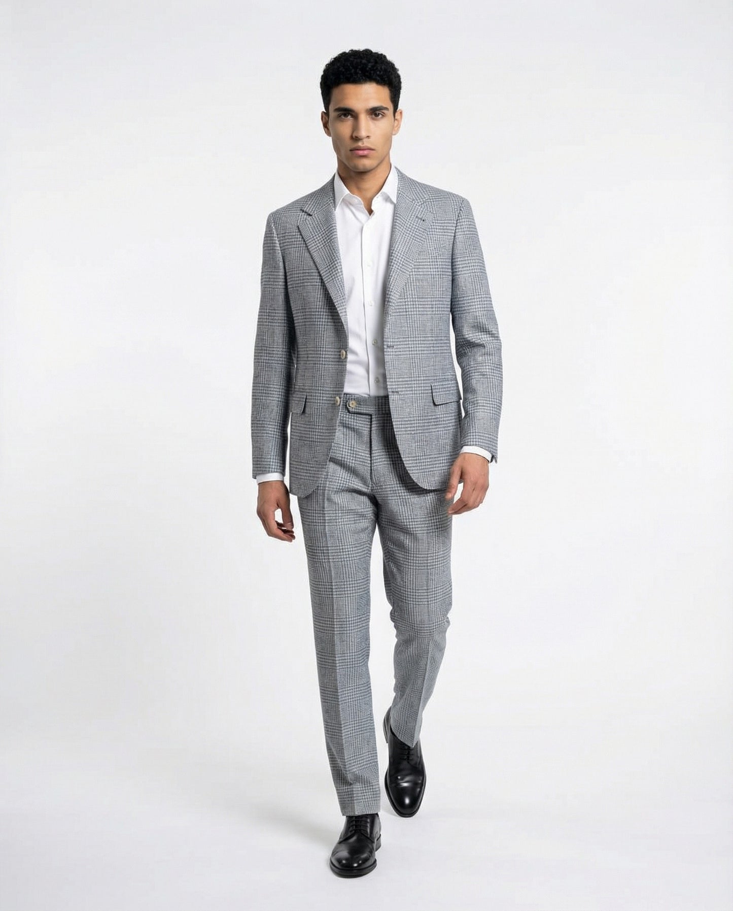 Light Blue Wool Two-Piece Suit