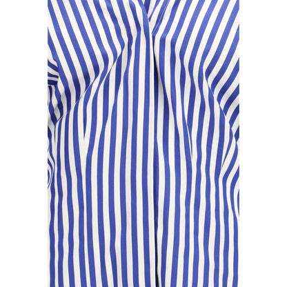 Blue Cotton Pattern Shirt