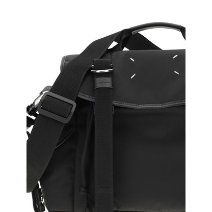 Black Polyamide Shoulder Bag