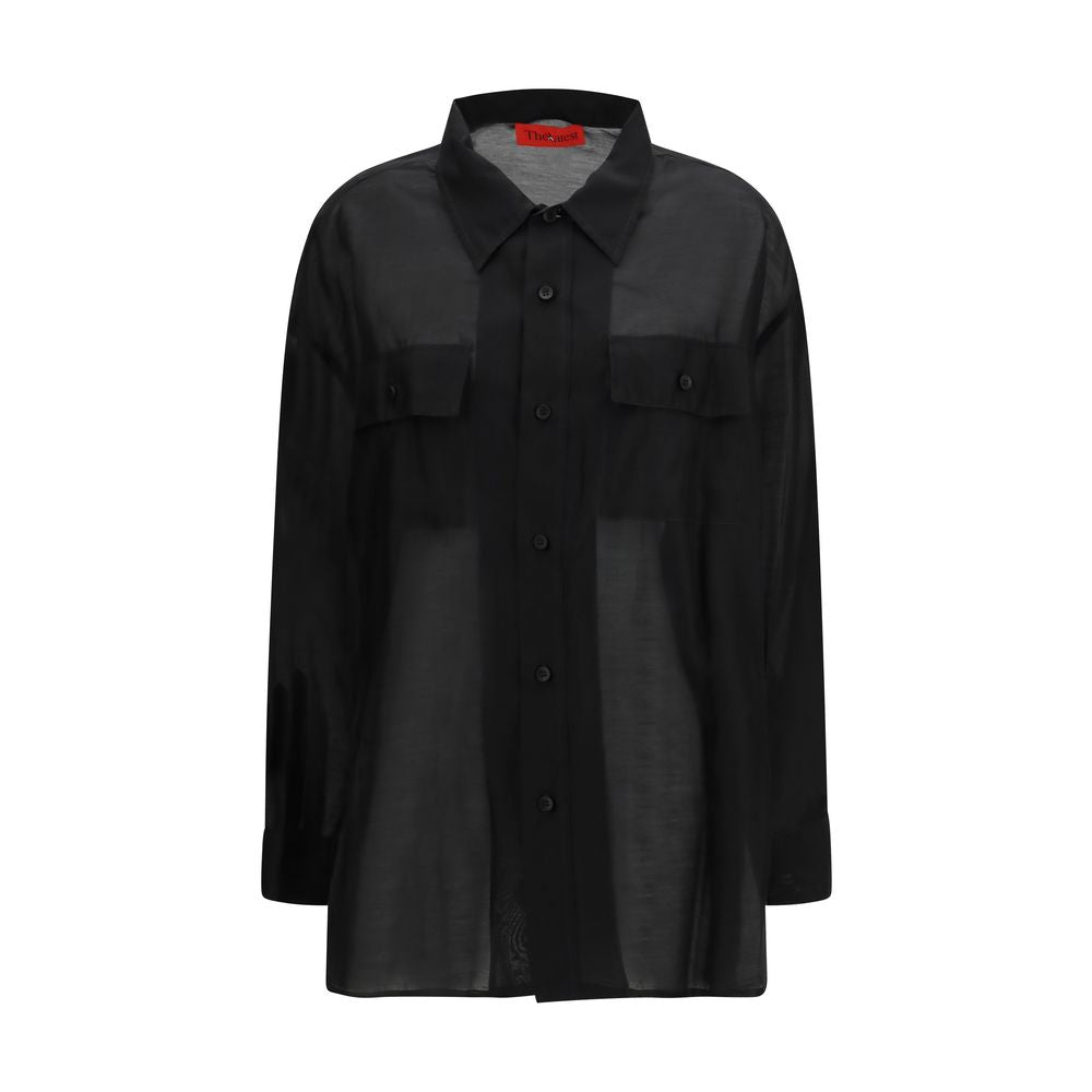 Black Lycra Dress Shirt