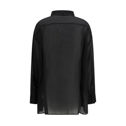 Black Lycra Dress Shirt