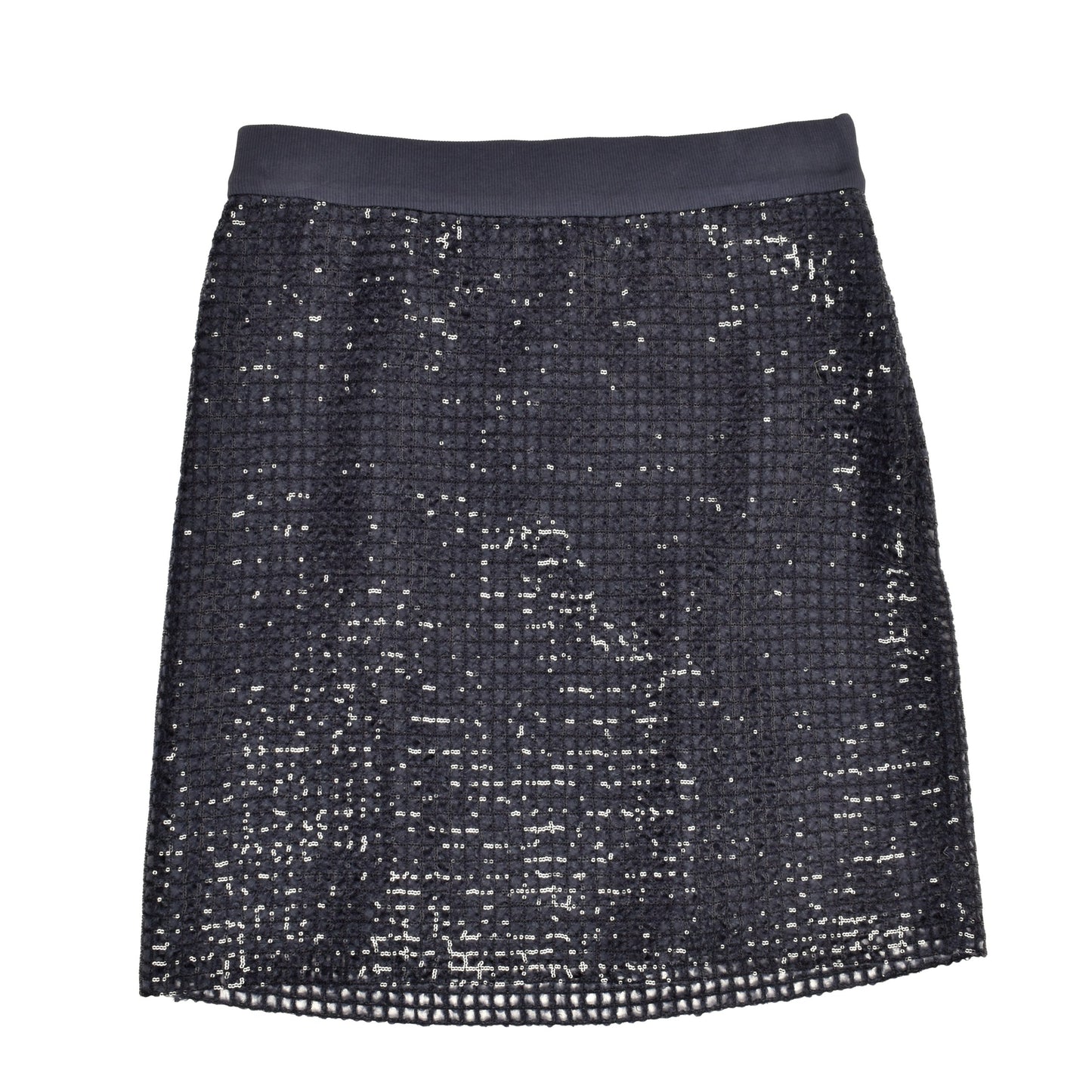 Bicolor Acetate Mini Skirt
