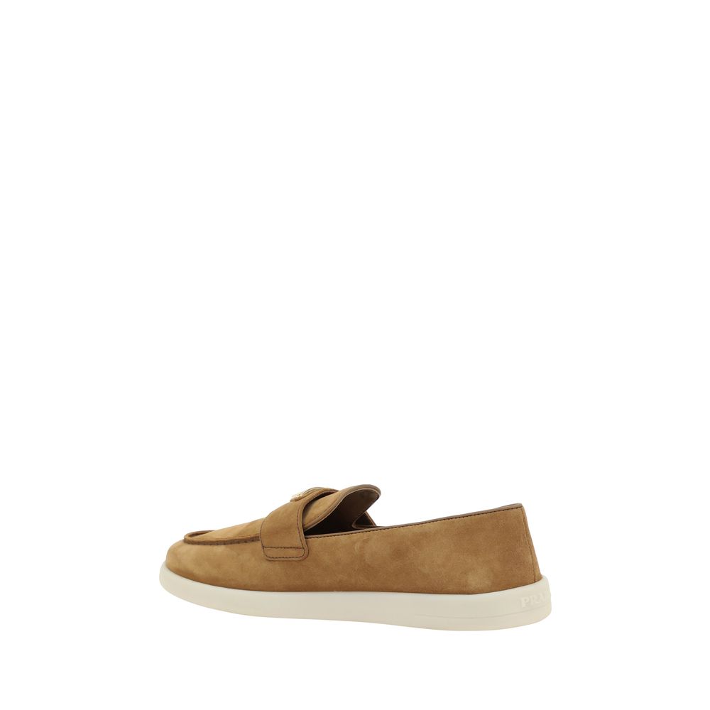 Brown Calf Leather Bos Taurus Slip-On Loafers