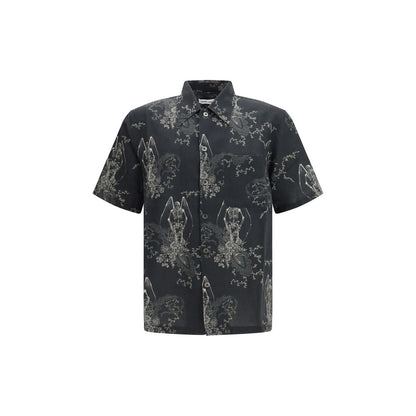 Gray Cotton Pattern Shirt