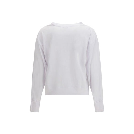 White Linen Sweatshirt