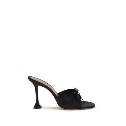 Black Fabric Sandals