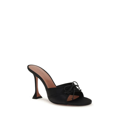 Black Fabric Sandals