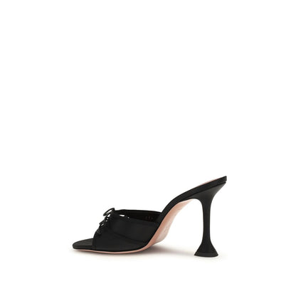 Black Fabric Sandals