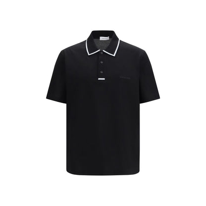 Black Cotton Polo Shirt