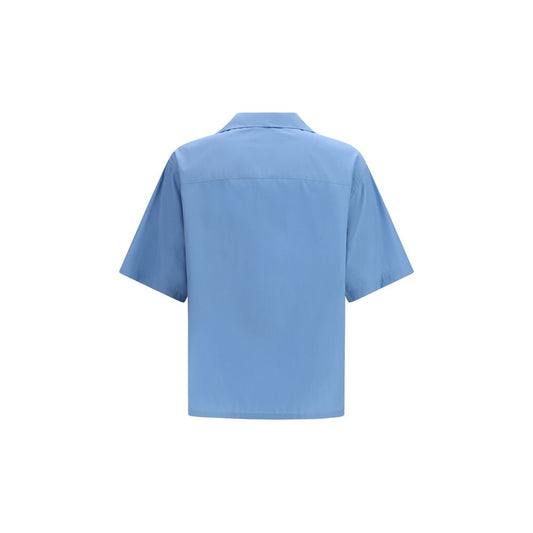 Blue Cotton Shortsleeve Shirt