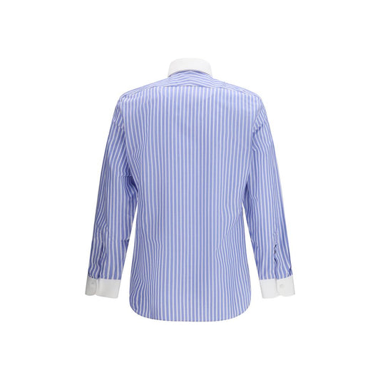 Blue Cotton Dress Shirt