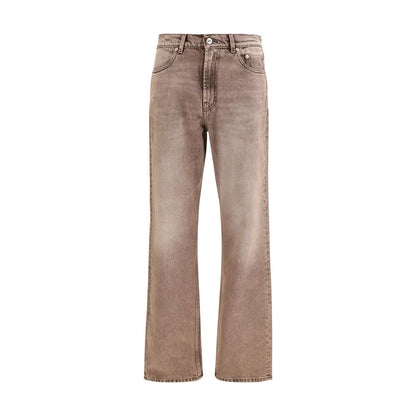 Multicolor Cotton Bootcut Jeans